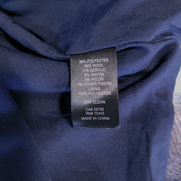 Rachel Zoe Womens Heavy Coat Wool Blend Brown & Gray Plaid W/Belt & Snap Buttons - Picture 8 of 9